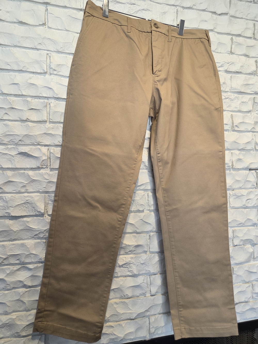 Express Men's Tan Straight-Leg Chinos